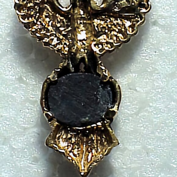 Custom 18 Karat Yellow Gold Phoenix Rising Pendant w/ Spectrolite by L Stetzler - Picture 6 of 9